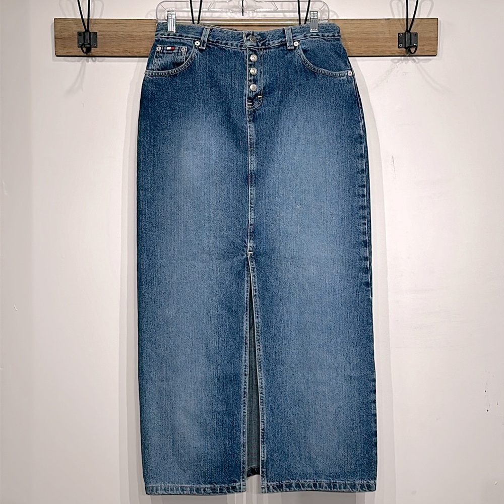 Vintage Tommy Hilfiger Maxi denim skirt